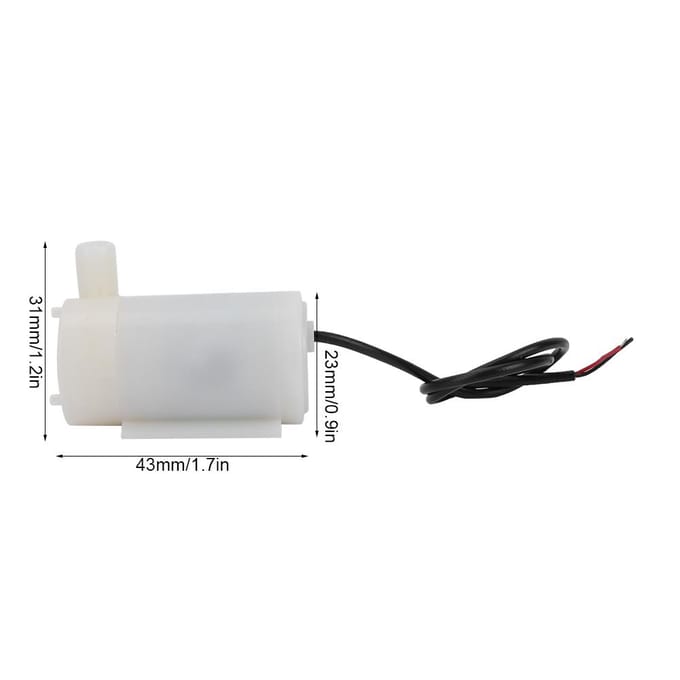 35V Micro Dompelwaterpomp Waterreservoir Accessoire USB-poort