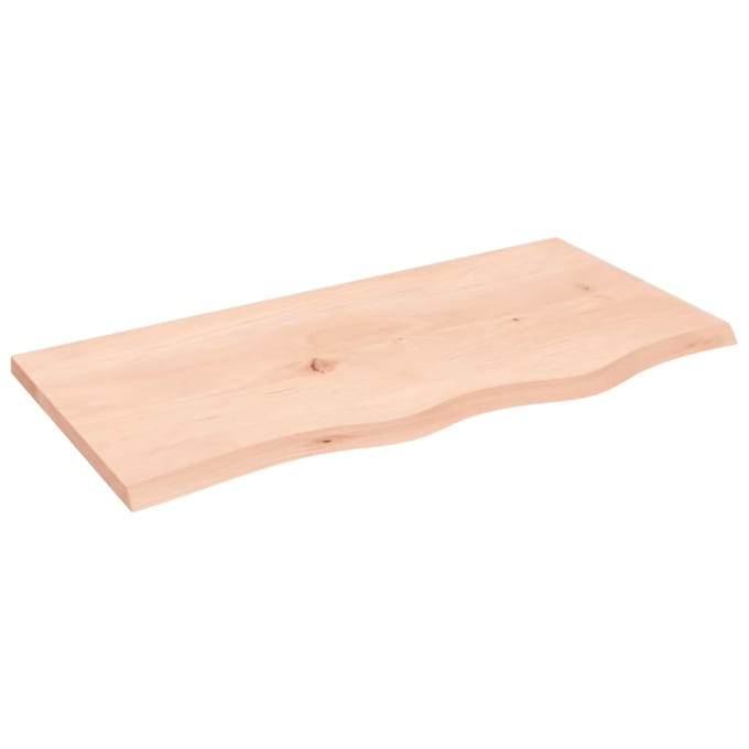 vidaXL - Wastafelblad - 80x40x2 - cm - onbehandeld - massief - hout
