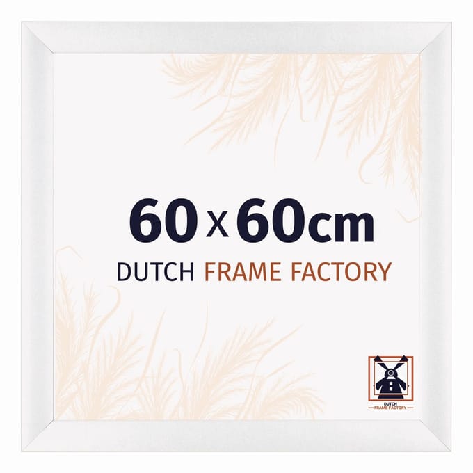 Fotolijst 60x60 cm - MDF - Wit Hoogglans - Praag