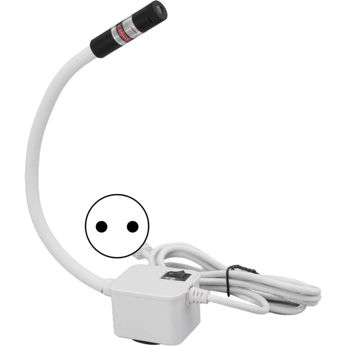 Lumière de Quilting pour Machine à Coudre 3 à 10m Irradiation Adsorbable Base Magnétique Portable Rouge Couture white