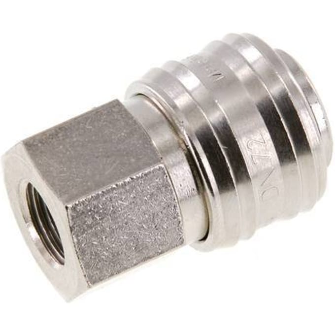 Vernikkeld Messing DN 7.2 (Euro) Luchtkoppeling Snelkoppeling G 1/4 inch Binnendraad FKM