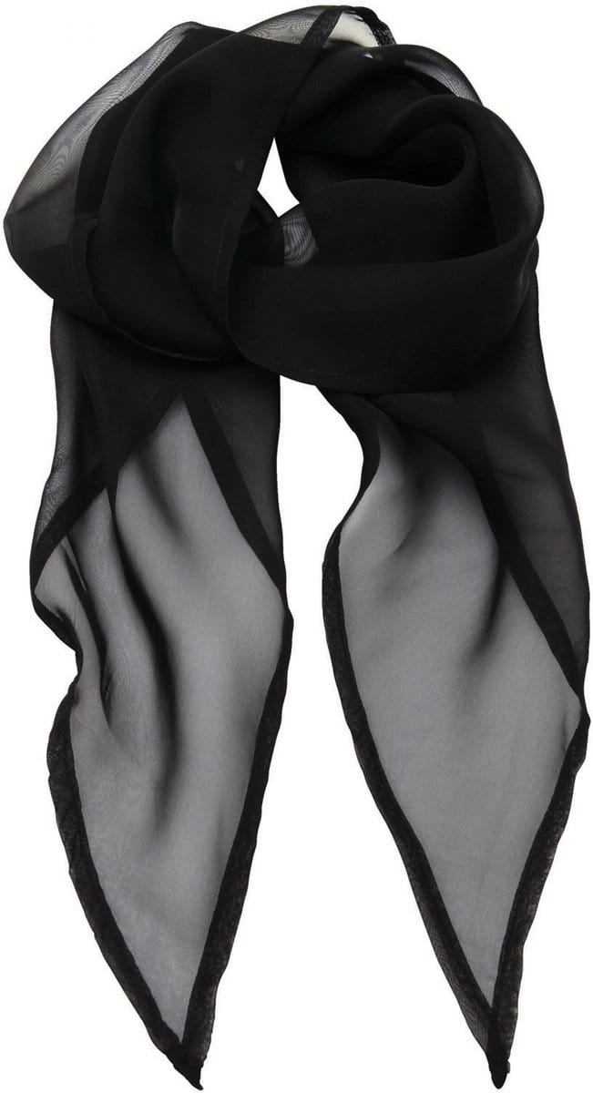 Premier Ladies Chiffon Scarf PR740 - Black - One size