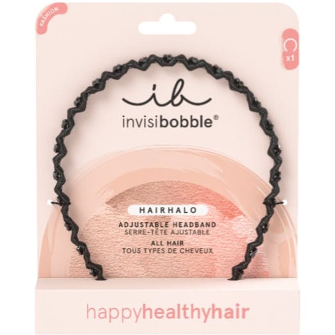 Invisibobble Hairhalo Adjustable Black Headband 1 st