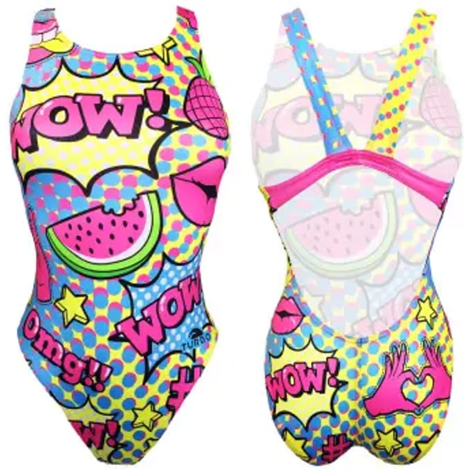 Turbo Cool Comic Zwemkleding Veelkleurig S Vrouw