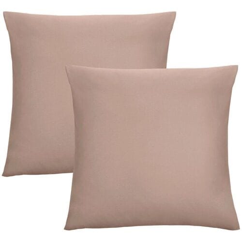 BIBERNA Fijne jersey kussenhoes (Macchiato, 80x80)