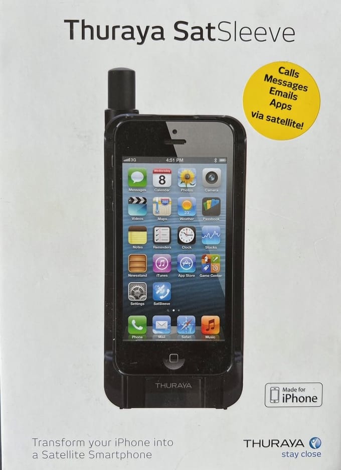 Thuraya Satsleeve - voor Iphone 5 - Voice satelliet telefoon