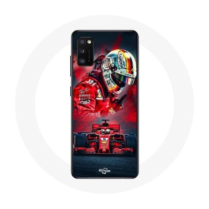 Coque - Formule 1 - Galaxy A41 - Rouge - Sebastian Vettel - Rigide rouge