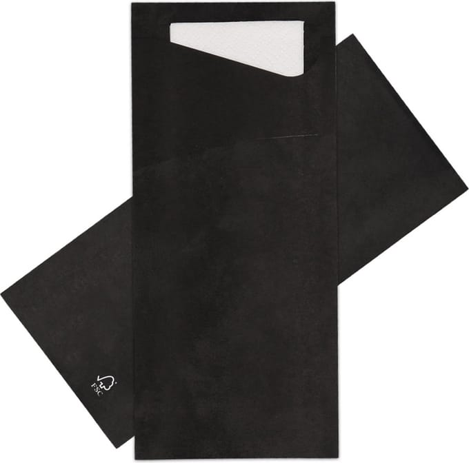 Duni Sacchetto - Papier - 8.5x20cm - zwart - 500 stuks