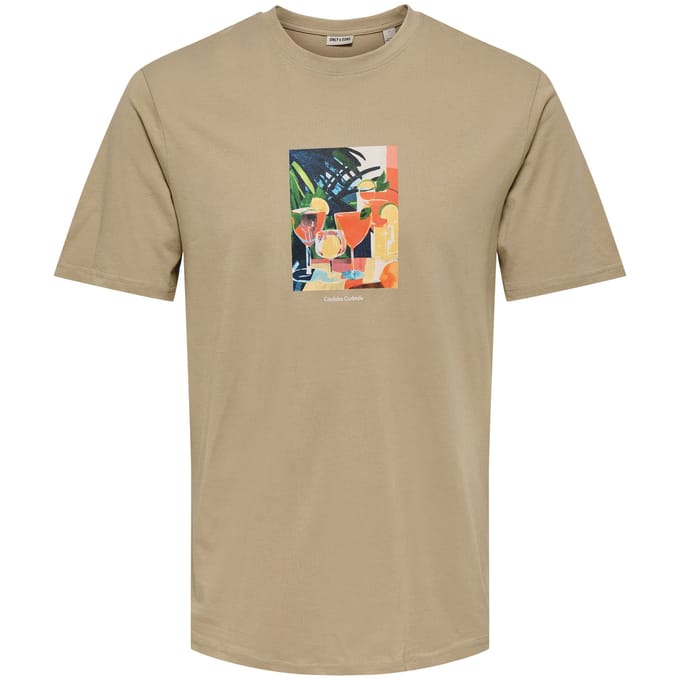 Only & Sons Stillo Life Regular SS Shirt Heren - Maat S