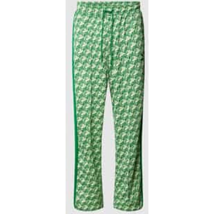 Straight fit sweatpants met tunnelkoord