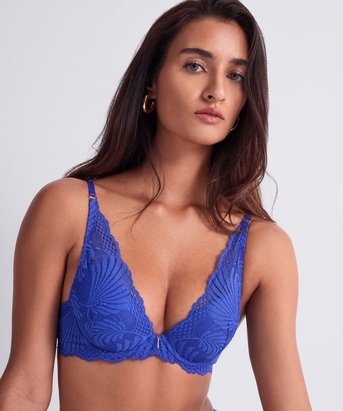 Aubade Rhythm Of Desire Plunge Push-Up BH Cyclades Blauw 75 B