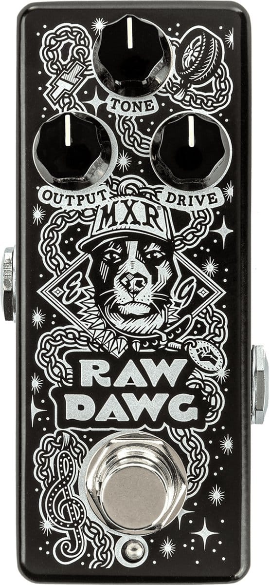 MXR EG74 Raw Dawg Overdrive met gebalanceerde midrange en extra gain