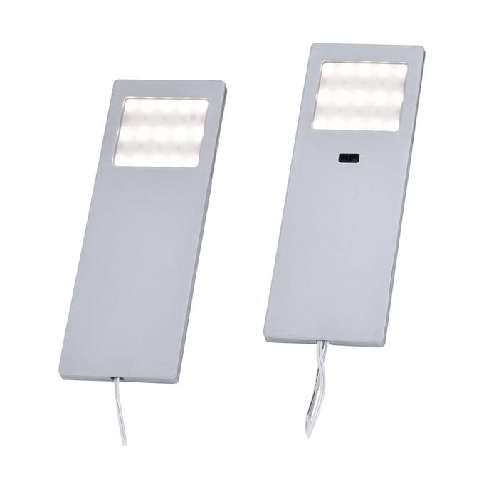 Paul Neuhaus Helena LED meubelverlichting, 19 x 7 cm, set van 2, sensor, metaal