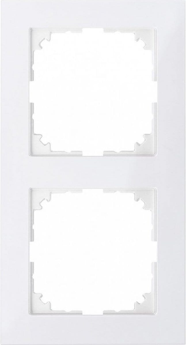 Schneider Electric M-Pure 2-voudig afdekraam - polarwit glanzend