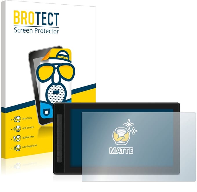 BROTECT - Screenprotector voor Huion Kamvas Pro 16 (2.5K) - Folie Beschermfolie matte