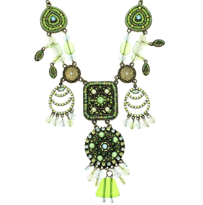 Behave - Groene Ketting met Oogverblindende Hangers - 41 cm