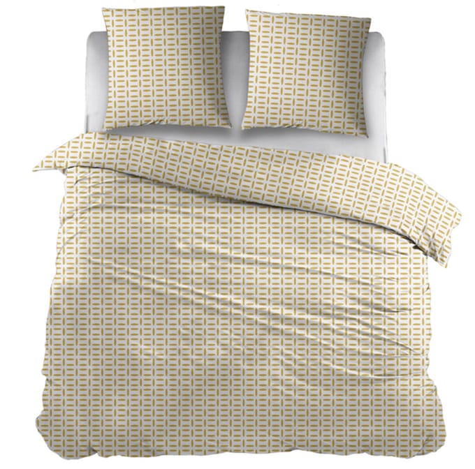 Snoozing Carla Dekbedovertrek - Extra breed - 260x200/220 cm - Yellow