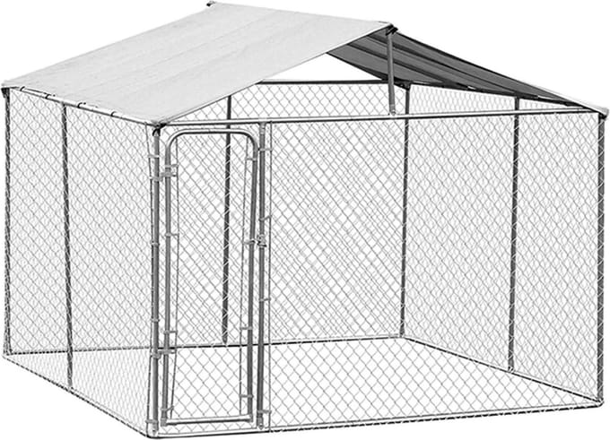 Trekker Hondenkennel met Dak 3 x 3m