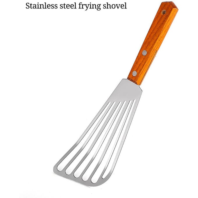 Antislip Roestvrij Staal Bakspatel Steak Schep Keuken Kookgerei white