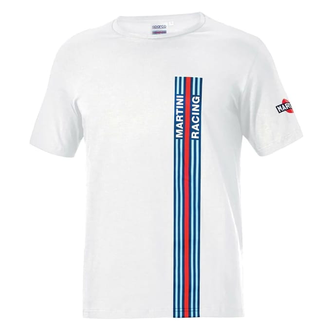Sparco Martini Racing Big Stripes T-shirt - Wit - Maat L