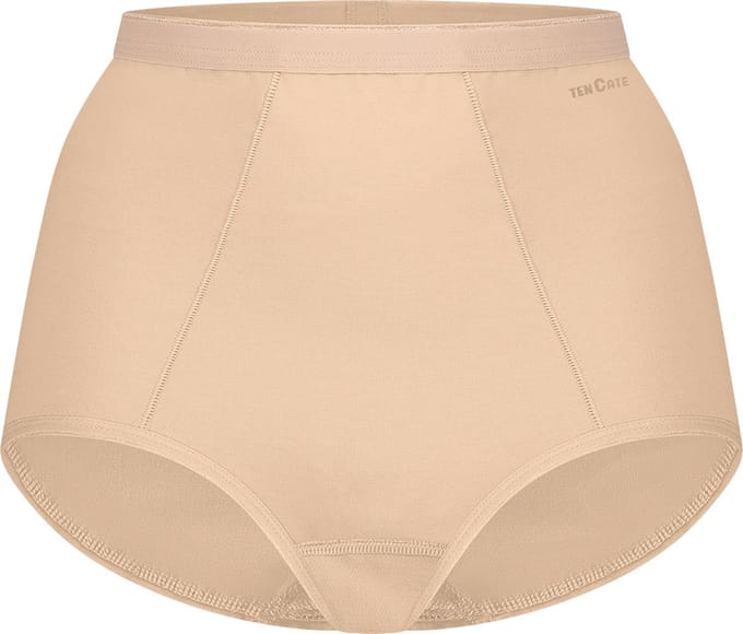 Ten Cate Basics organic cotton stretch high waist shape beige voor Dames | Maat S
