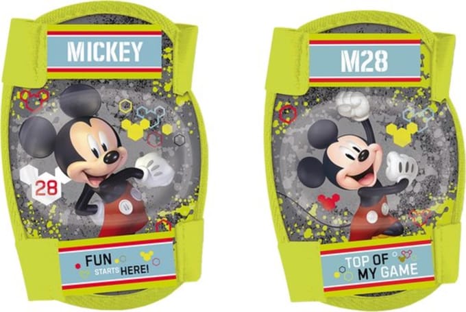 Mickey Mouse Knie- en elleboogbeschermers - Voor kinderen - Rood