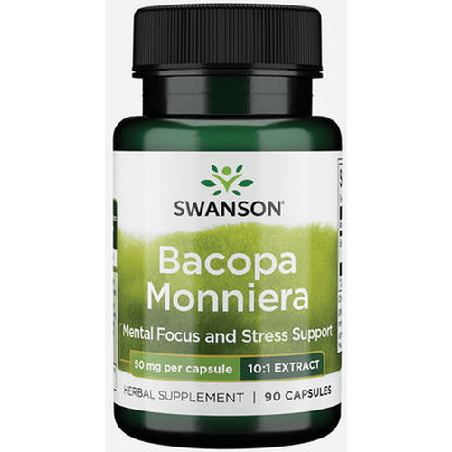 Supplementen - Bacopa monniera 50mg - Vegan - 90 Capsules - OstroVit -