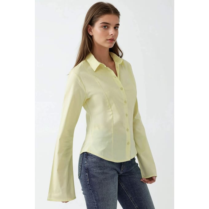 Getailleerd Langarmshirt
