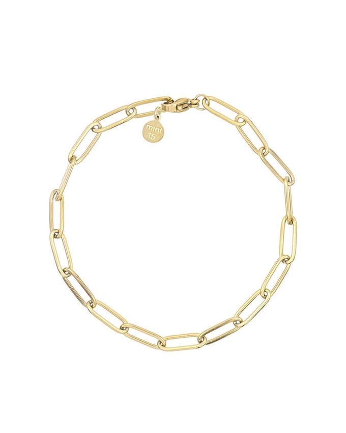 Mint15 Schakelarmband 'Chain Bracelet' - Goudkleur RVS/Stainless Steel