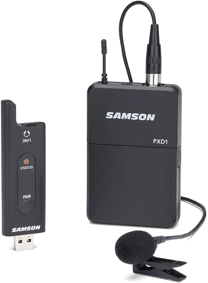 USB Digitale Draadloze Microfoon Set met Lavalier - 2.4 GHz voor Presentaties en Live Optredens