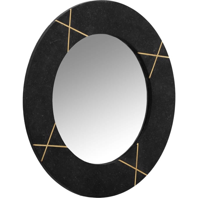 Wandspiegel Dexter marmer rond | Underbar