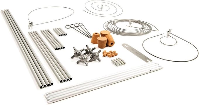 WITBOSCH - Plantensteun - Voordeelbundel 50 modulaire onderdelen