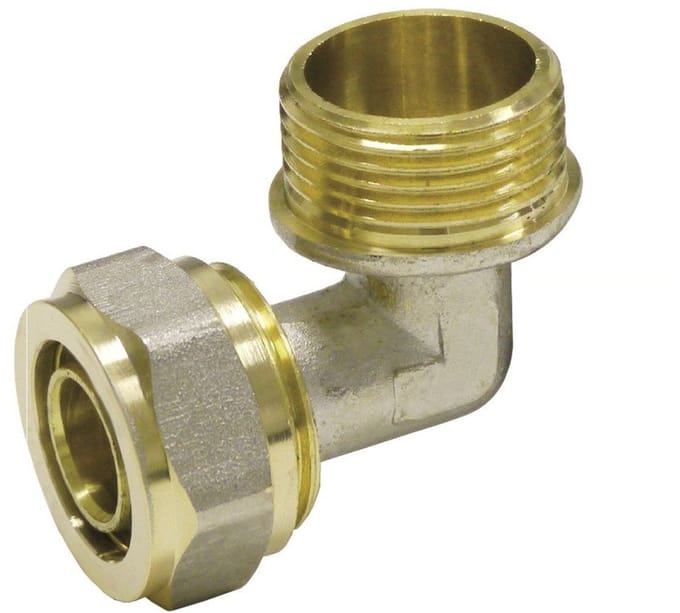 Schroeffitting Hoek 20 x 2 - 3/4" AG