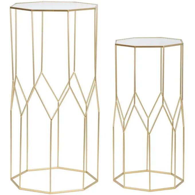 Bijzettafel Mauro Ferretti New Glass (x2)
