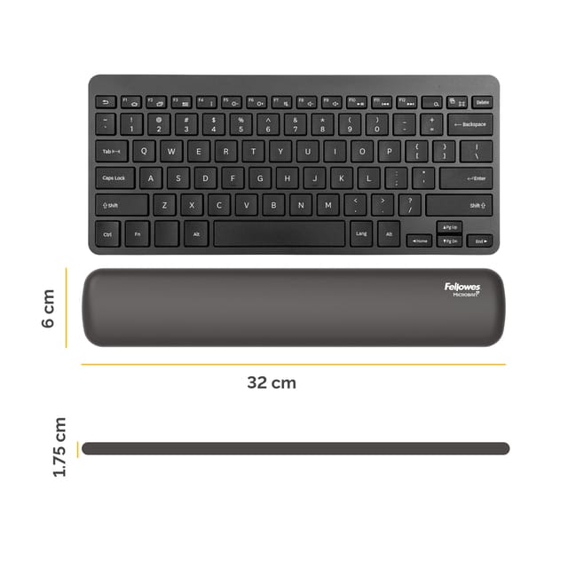 Polssteun Fellowes Breyta compact zwart