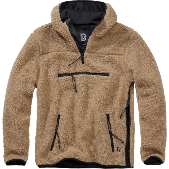 Brandit - Teddyfleece Worker Pullover Jas - S - Beige