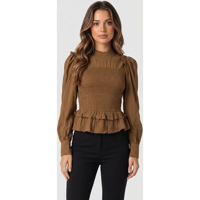 & Other Stories Niko Blouse Beige Taglia: 34 | Maglie a manica lunga Outlet | Donna | Marrone