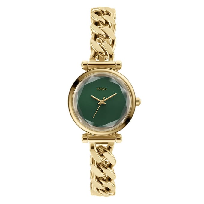 FOSSIL CARLIE Dames Horloge 28 mm - Goudkleurig