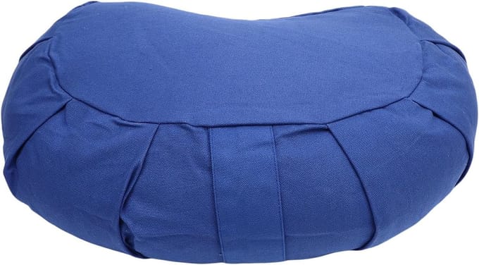 Dailygoods- Meditatiekussen Halve Maan - Boekweit - Yoga Kussen