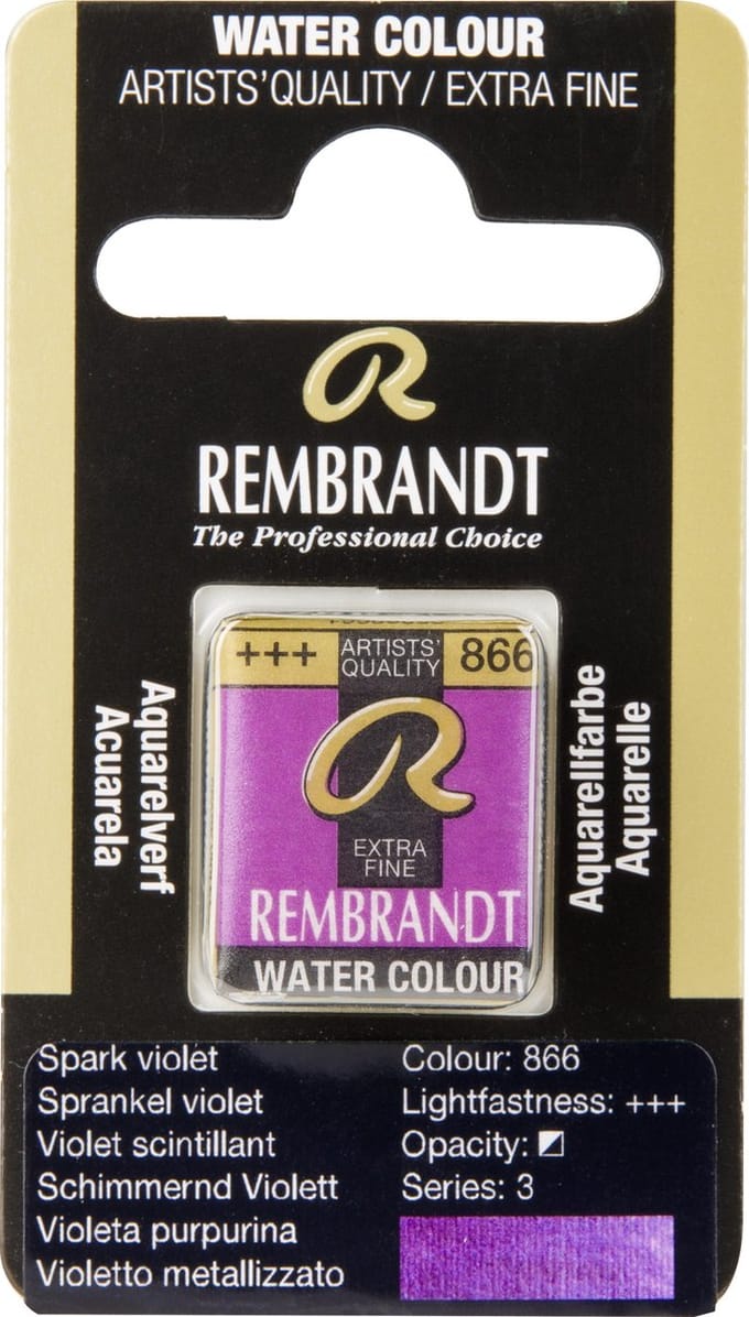 Aquarelverf - 866 Sprankel Violet - Rembrandt - Napje