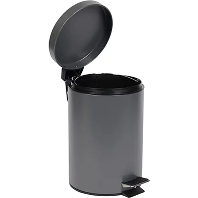 5l Pedal Bin Mat Grijs