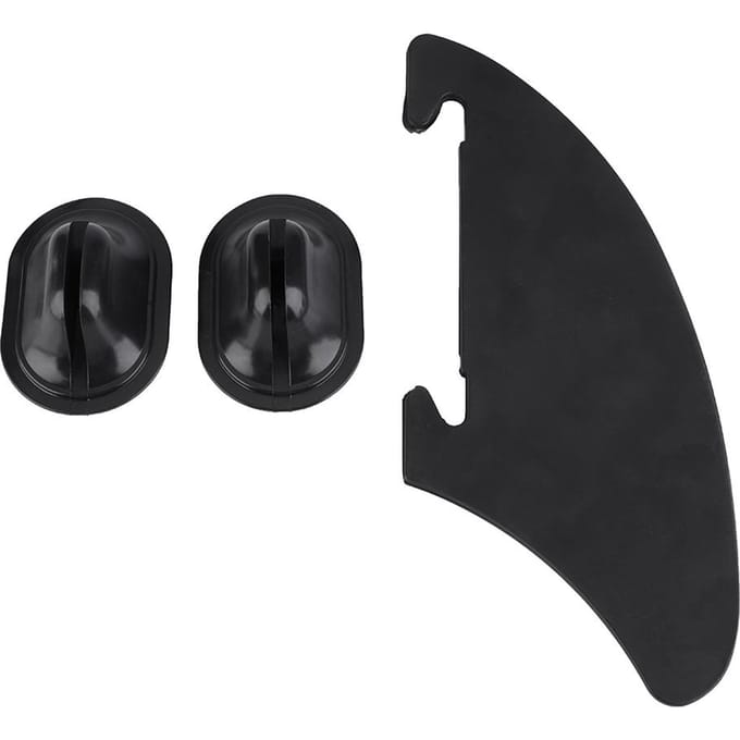 Kajak Skeg Richtingsvin Integrale Montagepunten Zwart Watershed black