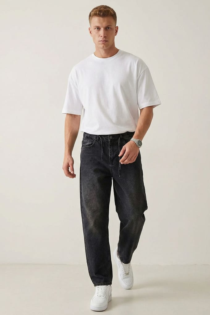 Relaxed Fit Denim Broek