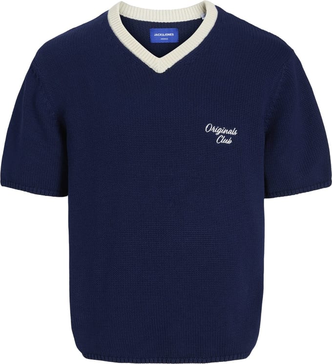 JACK&JONES - JORCAMBRIDGE KNIT SS V-NECK - Heren - Gebreide truien