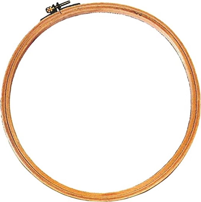 Dmc Borduurring  MK-0025  /   15.5 cm  Beukenhout Mooie kwaliteit