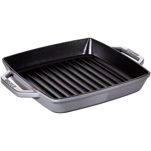 STAUB GRILL PANS - Grillpan - 230x230mm - Gietijzer - Grafietgrijs