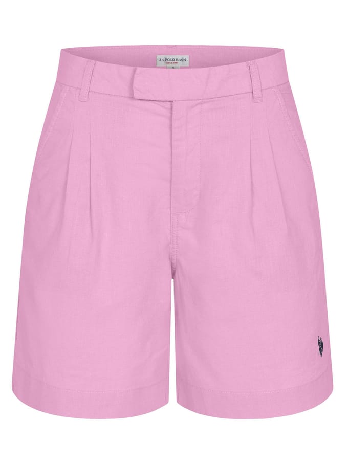 U.S. Polo Assn. dames linnen shorts van linnen-katoenmix