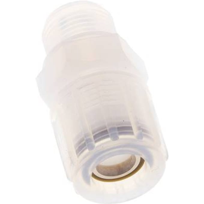 12x10mm & G3/8'' PFA Rechte Snijringkoppeling Buitendraad 10bar