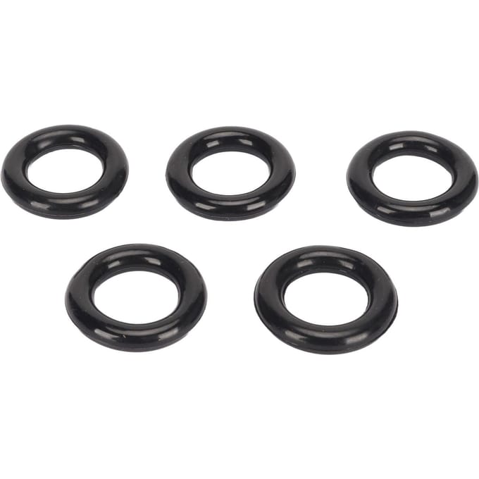 25 stuks Spoelwinder Rubberen Bandring Flexibele Elastische Spoelwinderring voor Vervanging Zwart black
