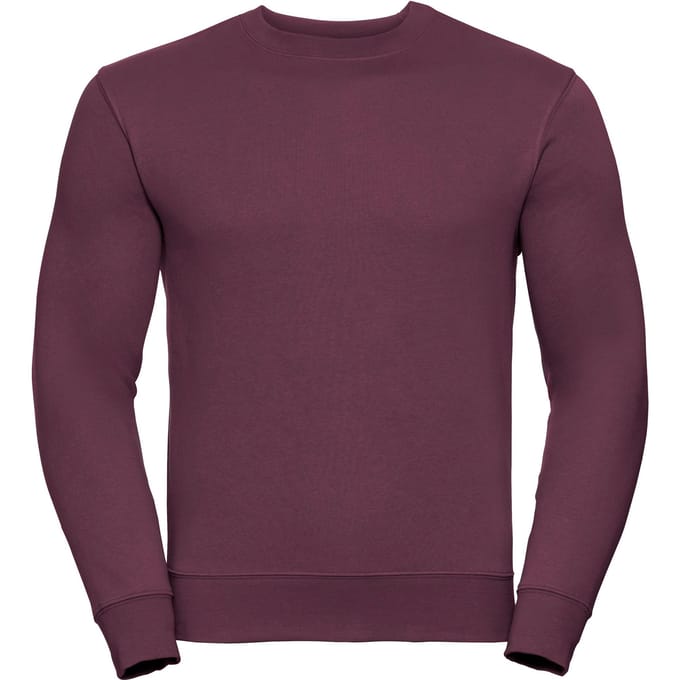 Russell Heren Authentieke Sweatshirt (Slimmer Cut) (Bourgondië)